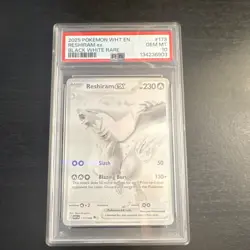 Reshiram ex 173/086 Sv: White Flare Holo English PSA 10 Graded Card - Image 1