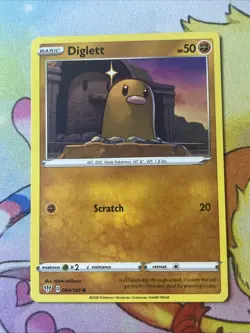 Pokemon Diglett Basic 084/189 Darkness Ablaze common - NM - Image 1