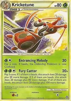 POKEMON CARD KRICKETUNE 24/102 NO 402 CRICKET POKEMON TCG CCG - Image 1