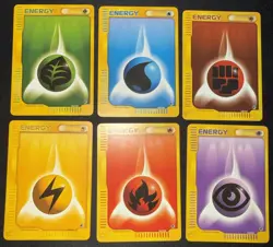 Pokemon TCG - Vintage Energy Cards - Lot 6 Cards - Image 1