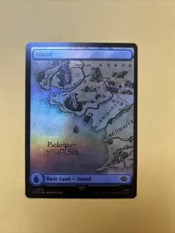 Island basic land FOIL #0275 MTG LOTR Belegaer Sea - Image 1
