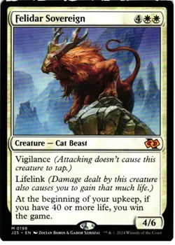Felidar Sovereign 198 Mythic Foundations Jumpstart Magic: The Gathering NM - Image 1