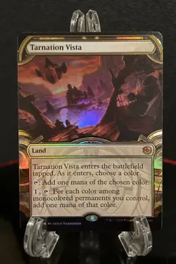 MTG Tarnation Vista (Showcase) (Raised Foil) Near Mint Foil OTJ - Image 1