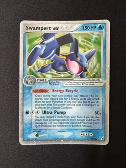 Pokemon Swampert ex 98/100 Crystal Guardians Holo MP/Damaged - Image 1