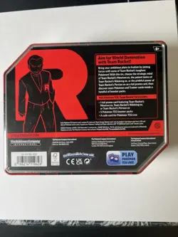 Pokemon TCG Destined Rivals Team Rocket 5 Pack Tin Mewtwo EX New - SEALED - Image 2