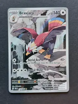 Pokemon - Braviary 155/086 - Black Bolt - Illustration Rare - NM - Image 1