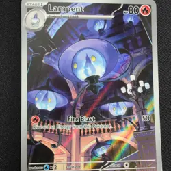 Pokemon Lampent 102/086 Sv: White Flare Illustration Rare Holo 80 HP EN - Image 2