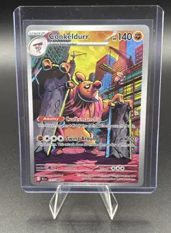 Conkeldurr 127/086 Sv: Black Bolt Holo Pokemon TCG - Image 1