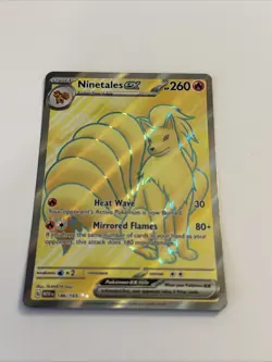 Ninetales EX 186/165 Ultra Rare Full Art Scarlet & Violet Pokemon 151 English - Image 1