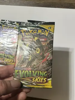 The Pokemon Company Evolving Skies Booster Packs Lot of 3 English - Image 3