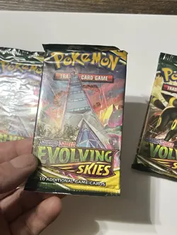 The Pokemon Company Evolving Skies Booster Packs Lot of 3 English - Image 5