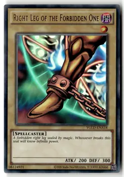 Right Leg of the Forbidden One YGLD-ENA18 Yu-Gi-Oh Unlimited DMG - Image 1
