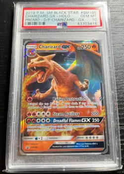 PSA 10 Charizard GX SM195 Detective Pikachu 2019 Pokemon Sun and Moon Promo - Image 1