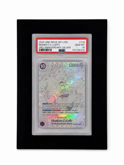 Bandai Monkey.D.Luffy OP05-119 Fist of Divine Speed Secret Foil PSA 10 Autograp… - Image 2