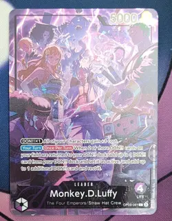 Monkey D. Luffy OP09-061 Leader 2nd Anniversary EN promo Bandai One Piece CCG - Image 1