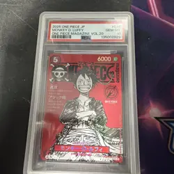 ONE PIECE MONKEY D. LUFFY 2025 JPN PROMO #014 MAGAZINE VOL.20 PSA 10 - Image 1