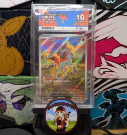 Pokemon TCG Chinese Ponyta 0107/07 - Gem Pack 4 - ACE 10 Perfect Subgrades - Image 1