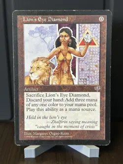 MTG Lion's Eye Diamond Mirage 1996 Rare Reserved List English - Image 1