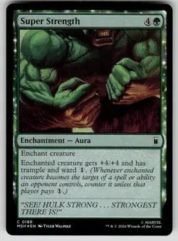 Super Strength Foil Common Marvel Super Heroes 189 MTG Near Mint 2026 - Image 1