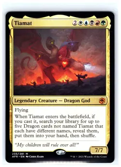 Tiamat 235 Mythic Adventures in the Forgotten Realms Magic: The Gathering NM - Image 1