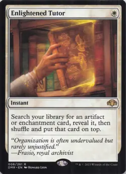 Enlightened Tutor Dominaria Remastered Regular Rare #6 NM MTG - Image 1