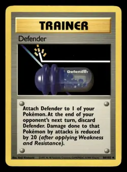 Defender 80/102 Base Set Pokemon Card - 6 - Image 1