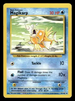 Magikarp 35/102 Uncommon Base Set Pokemon Card - 4 - Image 1