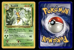 Beedrill 17/102 Rare Base Set Unlimited Pokemon Card - 4 - Image 1