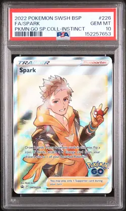 Spark swsh226 Pokemon Go Special Collection-team Instinct Pokemon PSA 10 - Image 1
