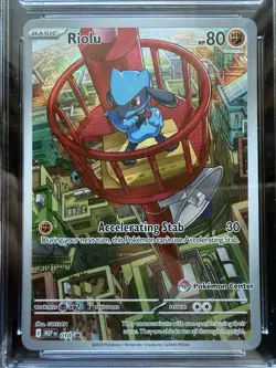 CGC 10 Riolu MEP 010 Mega Evolution Pokemon Center Exclusive ETB Promo - Image 2