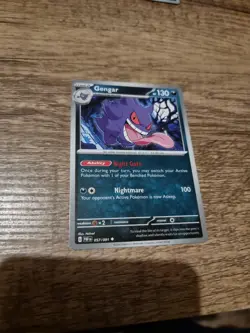Pokemon Paldean Fates Gengar 057/091 Regular Uncommon Non Shiny - Image 1