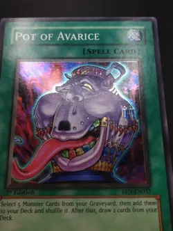 YUGIOH 2005 | POT OF AVARICE | EEN-EN037 | 1ST EDT | EXCELLENT - VERY GOOD - Image 5