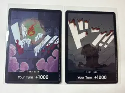2 x One Piece The Time Of Battle OP16 DON!! Card Foil Double Pack English - Image 1