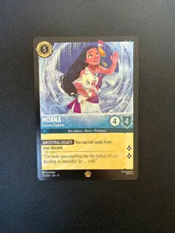 Disney Lorcana Winterspell Moana - Curious Explorer Legendary 155/204 Near Mint - Image 1