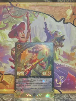 Ravensburger Disney Lorcana TCG Woody - Jungle Guide Wilds Unkown Foil Rare - Image 1