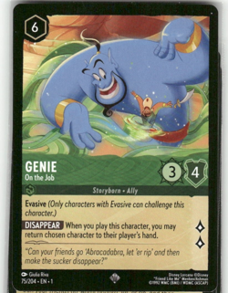 Genie 75/204 Super Rare The First Chapter Lorcana Disney TCG - Image 1