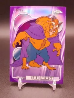 2026 Topps Chrome Disney The Beast Purple Refractor /75 Color Match - Image 1