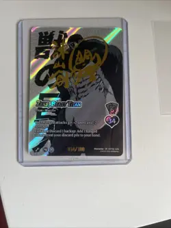 Attack On Titan Zeke Beast Titan Card Serial Number /100 - Image 1