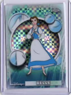 2026 Topps Chrome Disney Belle #35 X-Fractor "Beauty and the Beast" - Image 1