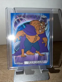 2026 Topps Chrome Disney The Beast Blue Wave Refractor /150 - Image 1