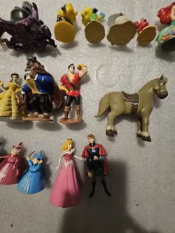 Disney Toys Lot Sleeping Beauty, Little Mermaid, Beauty And Beast - Image 3