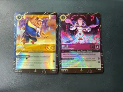 Disney Lorcana Promo Lot Belle Accomplished Mystic Beast Gracious Prince - Image 1