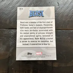 Beast 2025 Topps Finest X-Men '97 Remember It #RI-6 Insert - Image 2