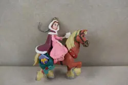 1991 Disney’s Beauty and The Beast “Christmas Belle” Enesco Christmas Ornament - Image 2