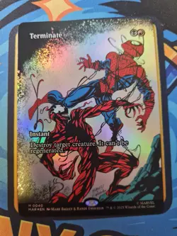 Terminate M 0040 Borderless Foil | Spider-Man Magic The Gathering - Image 1