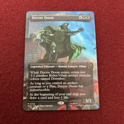 Doctor Doom Borderless Foil Marvel Super Heroes Mtg Nm 0336 - Image 1