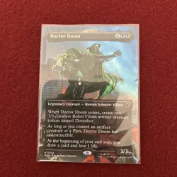 Doctor Doom Borderless Foil Marvel Super Heroes Mtg Nm 0336 - Image 3