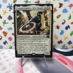 Captain America, Steve Rogers (0835) Commander: Marvel Super Heroes MTG NM - Image 1
