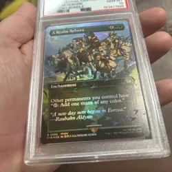 A Realm Reborn Borderless Chocobo Track Foil Final Fantasy MTG PSA 10 - Image 3