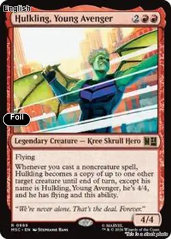 (Preorder) Hulkling, Young Avenger EN [MSC - 689] - NM [Foil] TCG MTG - Image 1